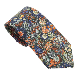 Elderberry Cotton Tie Made with Liberty Fabric - BLOSSOM & MOON