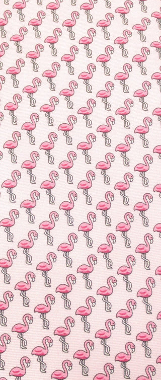 Flamingo - Italian Pink Silk Tie - Van Buck - BLOSSOM & MOON