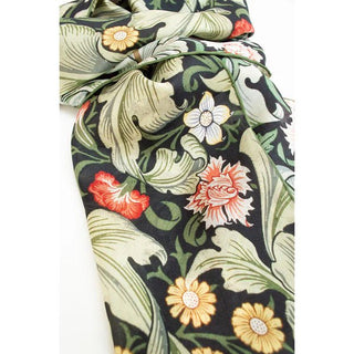 Fox & Chave Dearle Leicester Silk Habotai Scarf - BLOSSOM & MOON
