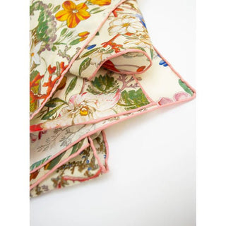 Fox & Chave Kilburn Buds Silk Habotai Scarf - BLOSSOM & MOON