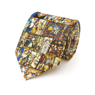 Fox & Chave Stained Glass Silk Tie - BLOSSOM & MOON
