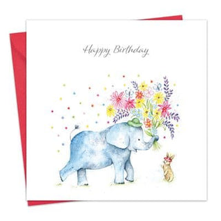 Happy Birthday Cards Highland Cow, Dachshund & Elephant Collection - BLOSSOM & MOON