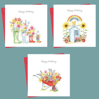 Happy Birthday Cards Highland Floral Garden Collection - BLOSSOM & MOON