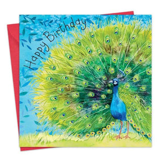 Happy Birthday Peacock Card - BLOSSOM & MOON