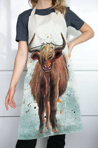 Highland Cow Apron - BLOSSOM & MOON