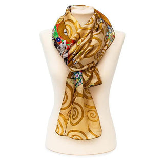 Klimt Fulfilment Large Habotai Silk Scarf - Fox & Chave - BLOSSOM & MOON