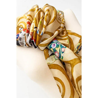 Klimt Fulfilment Large Habotai Silk Scarf - Fox & Chave - BLOSSOM & MOON