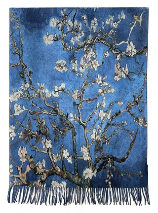 Large Van Gogh 'Almond Blossom' Scarf - BLOSSOM & MOON