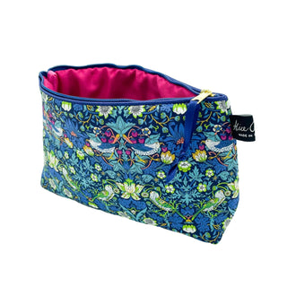 Liberty Cosmetic Bag Strawberry Thief Songbird - BLOSSOM & MOON