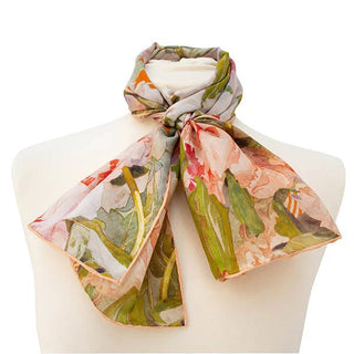 Mackintosh Peony Habotai Silk Scarf - Fox & Chave - BLOSSOM & MOON