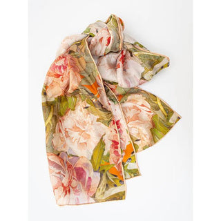 Mackintosh Peony Habotai Silk Scarf - Fox & Chave - BLOSSOM & MOON
