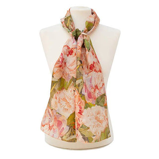 Mackintosh Peony Habotai Silk Scarf - Fox & Chave - BLOSSOM & MOON