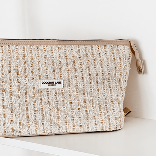 Magic Lifestyle Pouch - Vanilla Textured Tweed - BLOSSOM & MOON