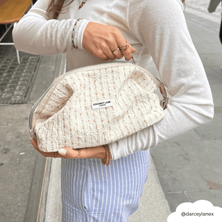 Magic Lifestyle Pouch - Vanilla Textured Tweed - BLOSSOM & MOON