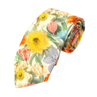 Meadow Melody Cotton Tie Made with Liberty Fabric - BLOSSOM & MOON