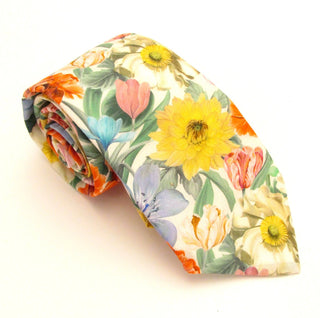 Meadow Melody Cotton Tie Made with Liberty Fabric - BLOSSOM & MOON