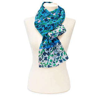 Medival Flowers Crêpe de Chine Silk Scarf - Fox & Chave - BLOSSOM & MOON