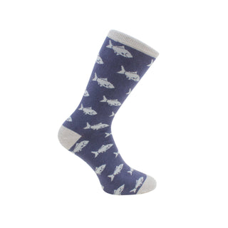 Men's Combed Cotton Fish Socks - BLOSSOM & MOON