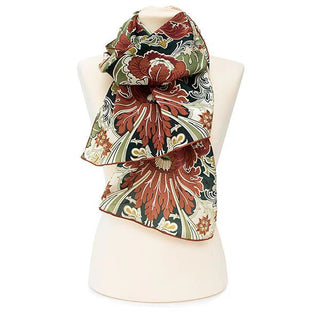 Morris Dovedale Crêpe de Chine Silk Scarf - Fox & Chave - BLOSSOM & MOON