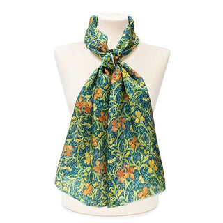 Morris Iris Habotai Silk Scarf - Fox & Chave - BLOSSOM & MOON