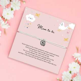 Mum To Be Bracelet – Adjustable Baby Feet Charm - BLOSSOM & MOON
