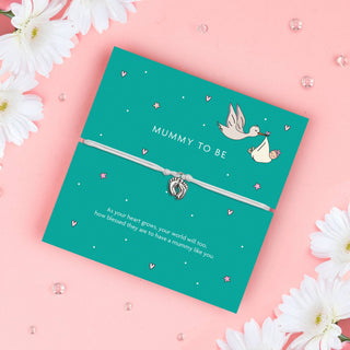 Mummy To Be Baby Feet Bracelet - BLOSSOM & MOON