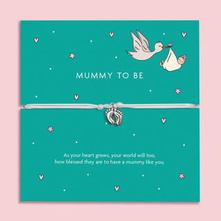 Mummy To Be Baby Feet Bracelet - BLOSSOM & MOON