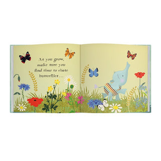 New Baby Gift Set - Elephant & Welcome to the World Gift Book - BLOSSOM & MOON