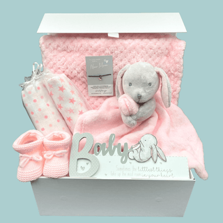 New Baby Girl Hamper Gift Set - Bunny - BLOSSOM & MOON