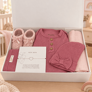 New Mum - Baby Girls Gift Set with Luxury Magnetic Box - BLOSSOM & MOON