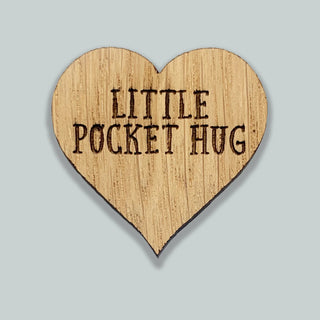 New Mum Oak Pocket Hug Token - BLOSSOM & MOON