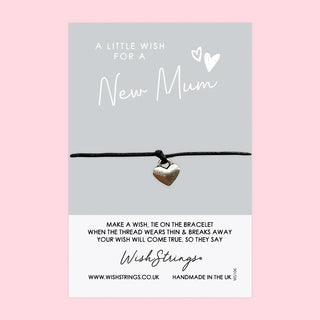 New Mum Wishstrings - Wish Bracelet - BLOSSOM & MOON