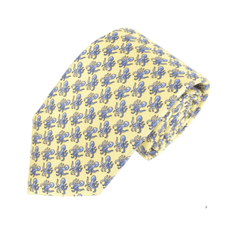 Octopus - Italian Silk Yellow Tie - Van Buck - BLOSSOM & MOON