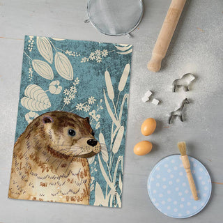 Otter Tea Towel Wild Wood Range - BLOSSOM & MOON