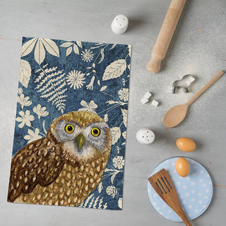 Owl Tea Towel Wild Wood Range - BLOSSOM & MOON