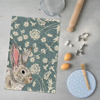 Rabbit Tea Towel Wild Wood Range - BLOSSOM & MOON
