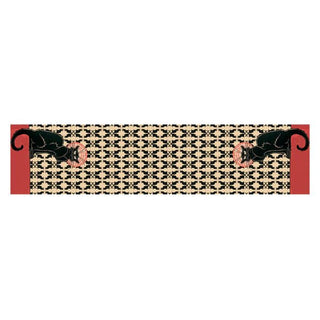 Steinlen Chat Noir Habotai Silk Scarf - Fox & Chave - BLOSSOM & MOON