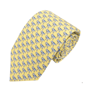 T-Rex - Italian Silk Yellow Tie - Van Buck - BLOSSOM & MOON