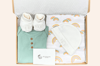 Unisex Baby Letterbox Gift Set - Rainbow - BLOSSOM & MOON
