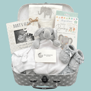 Unisex Baby Shower Hamper Gift Set - Baby Scan Photo Frame - BLOSSOM & MOON