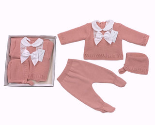 Baby Girls Knitted Gift Set - Newborn - BLOSSOM AND MOON