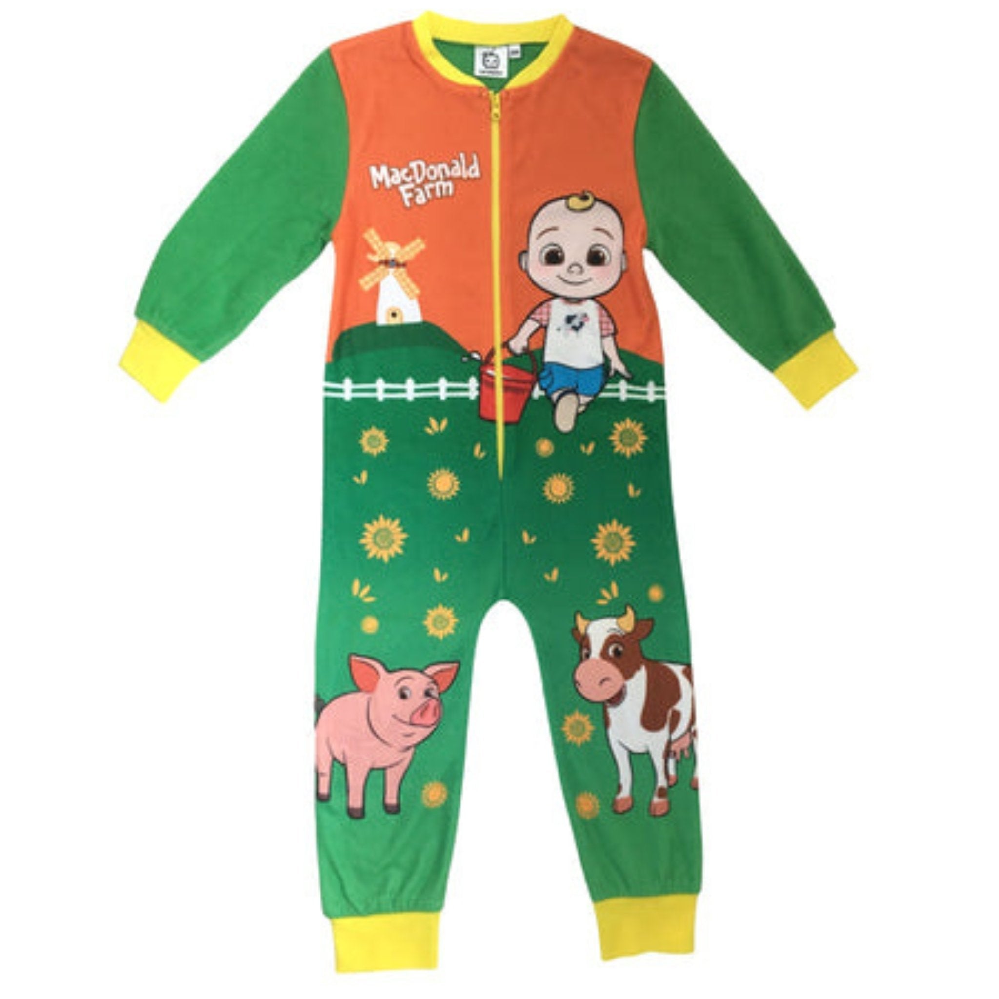 Cocomelon footed 2025 pajamas