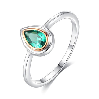 Green Topaz Teardrop Ring - Kids Wear Character