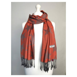 Ladies Shawl / Pashmina - Stars - Orange - BLOSSOM AND MOON