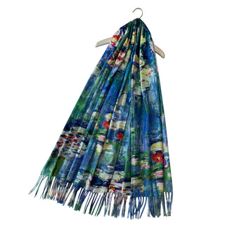 Large Monet Water Lily Scarf - BLOSSOM AND MOON