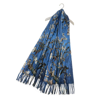 Large Van Gogh 'Almond Blossom' Scarf - BLOSSOM AND MOON
