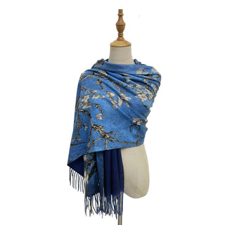 Large Van Gogh 'Almond Blossom' Scarf - BLOSSOM AND MOON