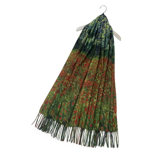Large Van Gogh 'Poppy Field' Scarf - BLOSSOM AND MOON